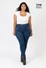 Immagine di CURVY GIRL ULTRA STRETCH DENIM JEANS WITH RHINESTONES